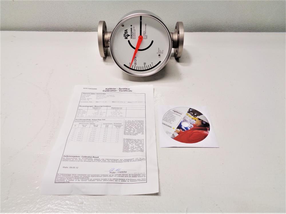 Rota Yokogawa 1" 150# Stainless Rotameter RAMC02-A1SS-64M2-T90NNN